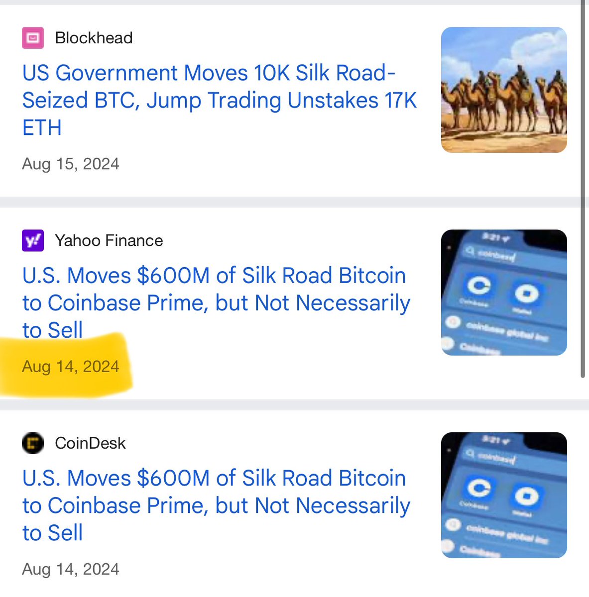 GeneralDegener8's tweet photo. @tier10k Times we all had to freak out because the DOJ was “selling Silk Road bitcoin”:

12/2/24
10/8/24
8/14/24
7/29/24
6/11/24
4/3/24
1/25/24
7/13/23
3/31/23

GET NEW FUD https://t.co/SDNENaXL1w