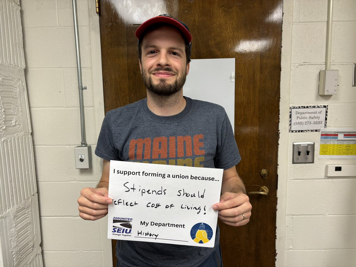 ur_glu's tweet photo. Grads across the University of Rochester are joining our movement to form a union! Join us today by signing a card and sharing with a friend. Link in bio https://t.co/g2vDUlGwai