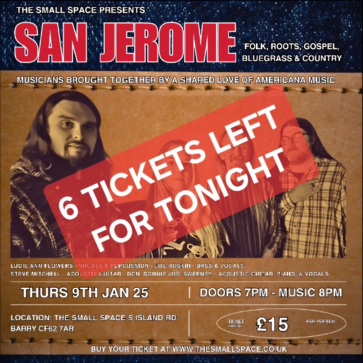 Pick up one of the last tickets here -  thesmallspace.co.uk 

The Small Space - Voted Wales' No.1 Nighlife Venue by Trip Advisor 2022, 2023/24

#theatre #magic #comedy #liveentertainment #Barry #cardiff #whatsoncardiff #supportlocal #cocktails