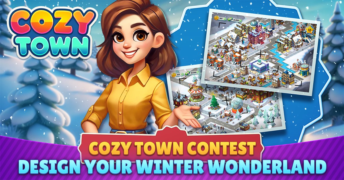 Cozy Town Contest - Winter Wonderland. Make your submission now. Check out the info at our site! sparklingsociety.games/cozy-town-cont…