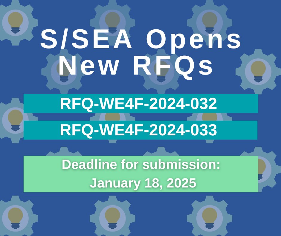 The South and Southeast Asia Hub of WE4F has released two new RFQs!

📅 Deadline: Submit your proposal by January 18, 2025, 5:00 PM (GMT+7).
🔗 Learn more and apply:
🌐 RFQ 1: we4f.org/wp-content/upl…
🌐 RFQ 2:  we4f.org/wp-content/upl…