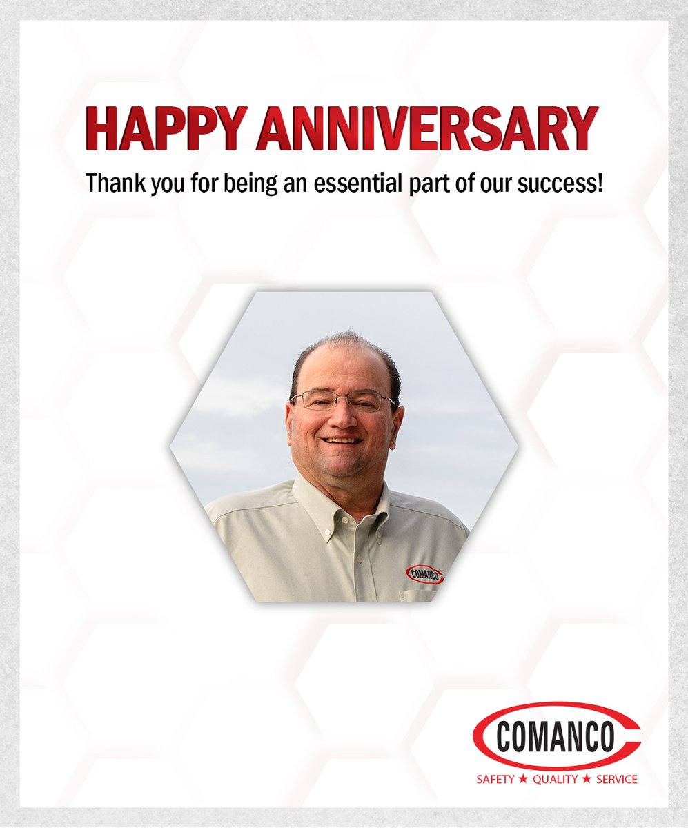 The people of COMANCO are our most valuable asset. Happy Anniversary! 🎉

Tommy Topp - 35 Years

SAFETY ★ QUALITY ★ SERVICE
#COMANCO #EnvironmentalConstruction #Geosynthetics #Anniversary #Celebrating