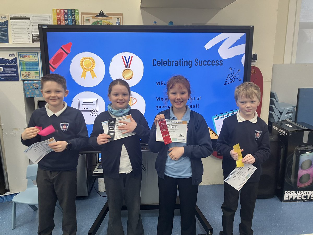 Well done to our P5s who all completed a 10-week block of swimming lessons