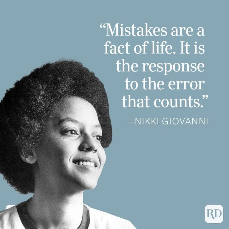 IreneFenswick's tweet image. “Mistakes are a fact of life. It is the response to the error that counts.” — Nikki Giovanni.
#EmbraceMistakes  #LearningFromErrors  #GrowthThroughFailure