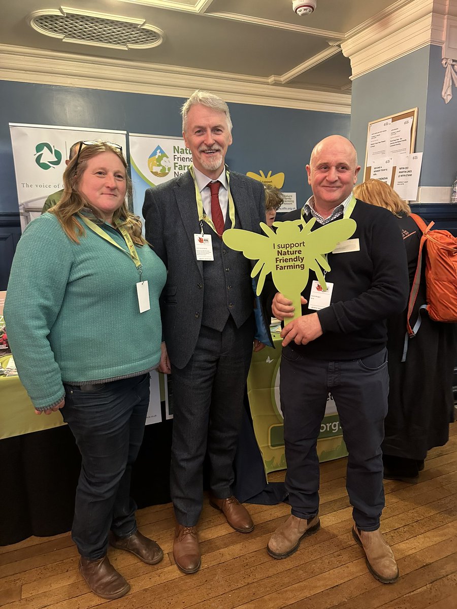 It’s fantastic to see Huw Irranca-Davies championing the importance of #NatureFriendlyFarming! 
The conference is off to an inspiring start, buzzing with enthusiasm and a shared passion for regenerative farming. Here’s to a future where farming, policy + nature work hand in hand.