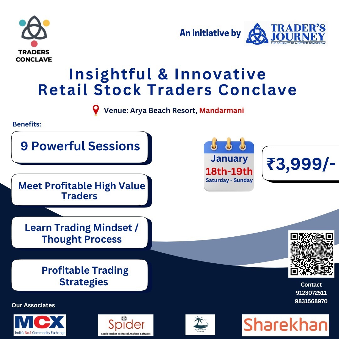 INDRAABISWAS's tweet photo. Unlock your trading potential at the Traders Conclave. 9 powerful sessions, mindset mastery, and profitable strategies await. #TradersConclave #TradingMindset #TradingStrategies #StockMarket
Contact us for more info ✅️ https://t.co/7Dm3vBdbEF