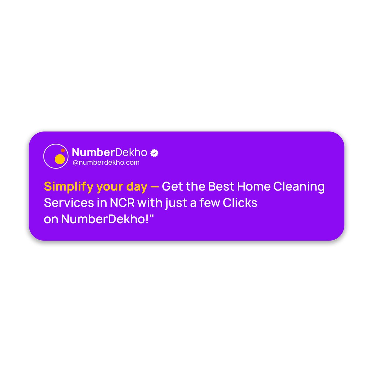 NumberDekho's tweet image. 🏠 Spotless Home in 30 Minutes!
Get professional home cleaning services at your doorstep with NumberDekho. Fast, reliable, and hassle-free!
📍 Available in Delhi, Noida, Gurgaon & Greater Noida.
#HomeCleaningServices #FastHelp #NumberDekho