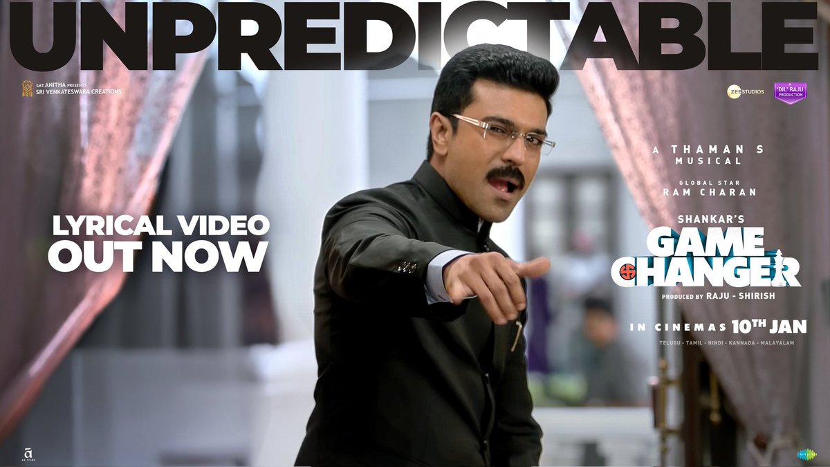 minchala_rakesh's tweet photo. The real deal! โ๐ผ
The #UnpredictableSong is out now๐ค๐ผ๐ฅ
Vibe along to the power coming your way, with this one!๐ฅ
๐ https://t.co/r5XkirGs24
A @MusicThaman Musical ๐ถ
#GameChanger
#GamechangerOnJAN10 ๐
Global Star @AlwaysRamCharan https://t.co/32kq0QQ6iQ
