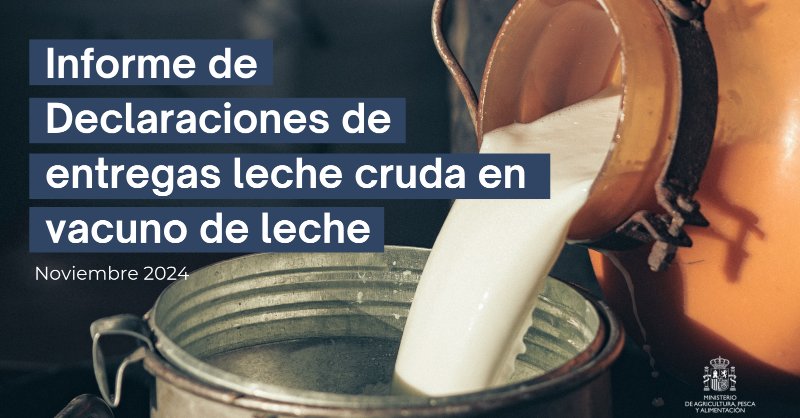 gobmapa's tweet photo. 📢 Ya está disponible el Informe de declaraciones de entregas de leche cruda en vacuno de leche correspondiente a noviembre de 2024.

Puedes consultarlo aquí. 📲▼