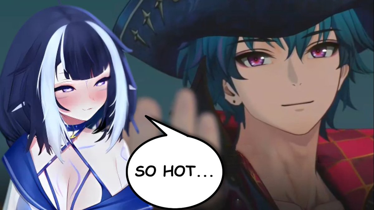 Karmakat_Vtuber's tweet photo. @shylilytwitch be simpin HARD on this salty sea-sailin' scallywag! 

New clip out now!
https://t.co/srir6ZElgJ

#shylily #vtuber #vtubers #twitch #WutheringWaves #WutheringWaves2ꓸ0 #Brantwuwa #Brant #twitch #clips #vtuberclips https://t.co/YXnpYAiuBm