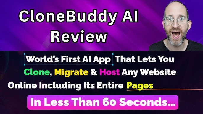 QuiteVanessa's tweet image. ✨ Say goodbye to website headaches! CloneBuddy AI lets you clone, migrate &amp;amp; host any website in a snap. Boost your productivity &amp;amp; save time! Try it today 👉 #TechInnovation #WebDesign