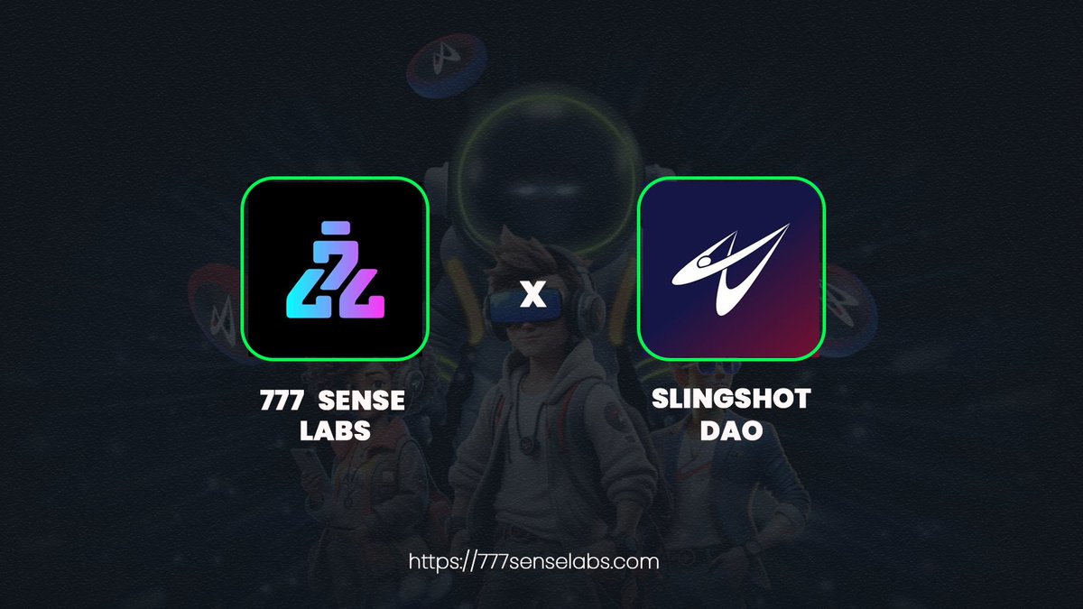 777 Sense Labs x Slighshot DAO

We’ve secured an allocation for their upcoming free mint collection

<a href="/SlingshotDAO/">Slingshot</a> Backed by - <a href="/dragonfly_xyz/">Dragonfly ＞|＜</a> <a href="/animocabrands/">Animoca Brands</a> &amp; more👀