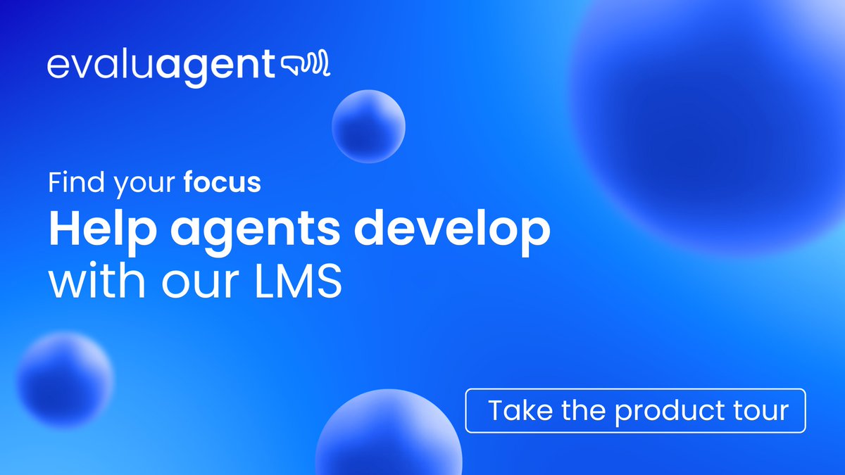 It's time to supercharge your agent development!🚀 Get up close to evaluagent’s built-in eLearning platform, and see our interactive course builder and connected workflows in action 👉 bit.ly/4jnPMGP
