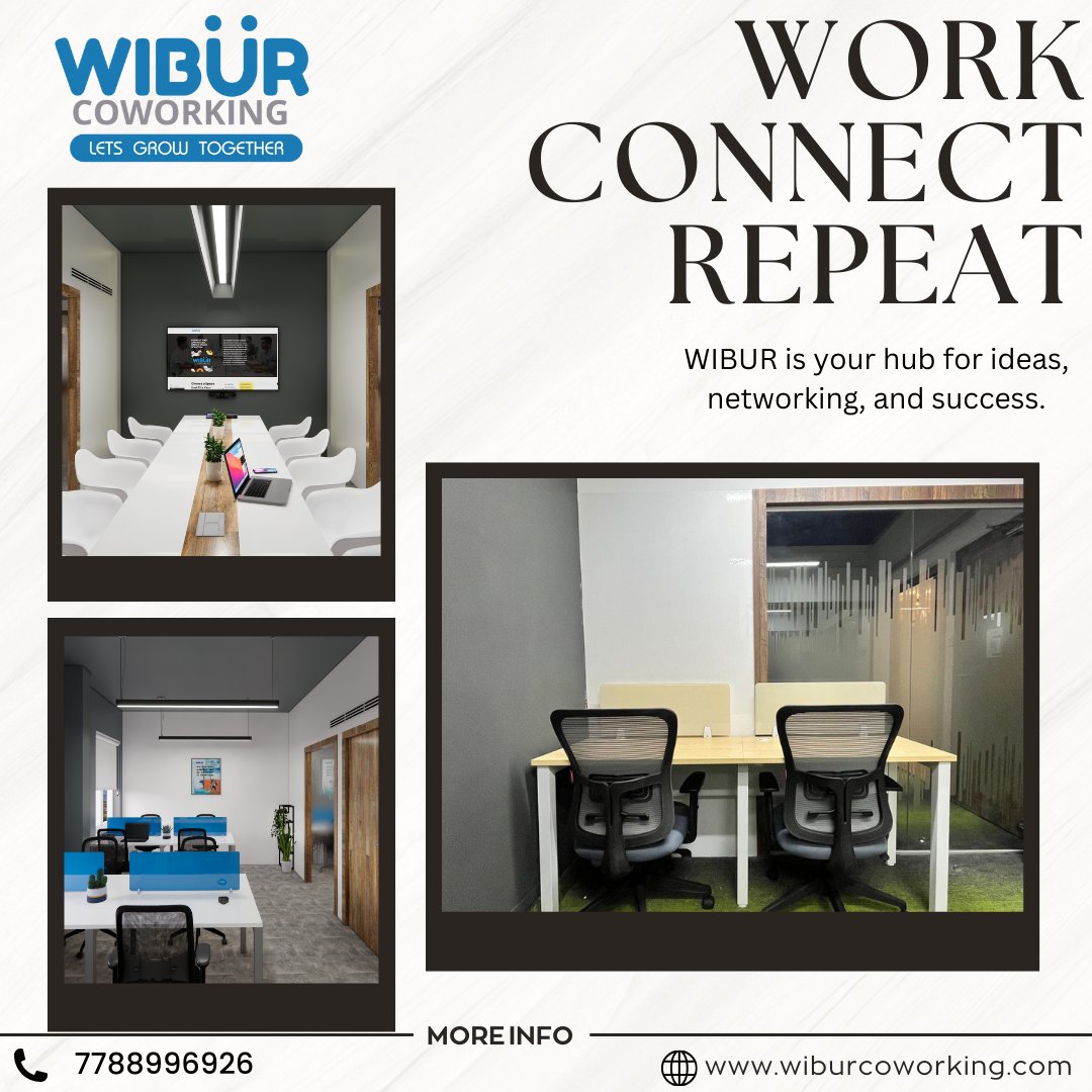 Wiburcoworking's tweet image. 💼 Work. Connect. Repeat.

At WIBUR Coworking, we provide the perfect environment to fuel your ideas, foster networking, and drive your success. 🌟

📞 Contact: 7788996926
🌐 Explore: wiburcoworking.com

#WIBURCoworking #CoworkingSpaces #NetworkingHub #WorkSmart