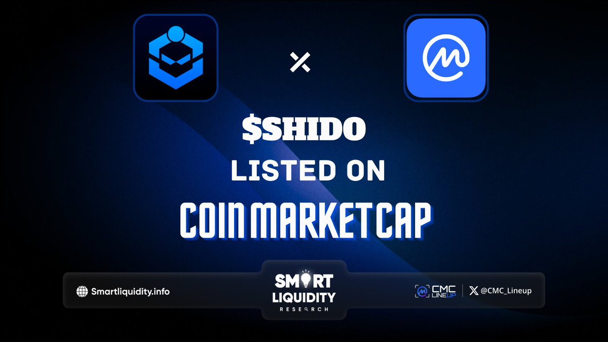📣 #CoinMarketCap Purveys A New Listing!

⚪️<a href="/shidonetwork/"></a> is a leading Layer 1 Proof-of-Stake Blockchain with superior speed and infinite scalability. 

🔄 $SHIDO Enthralling specifics:  

⚡️Seamlessly interoperable between #Cosmos, #EVM and #WASM
⚡️Ensure endless scalability and