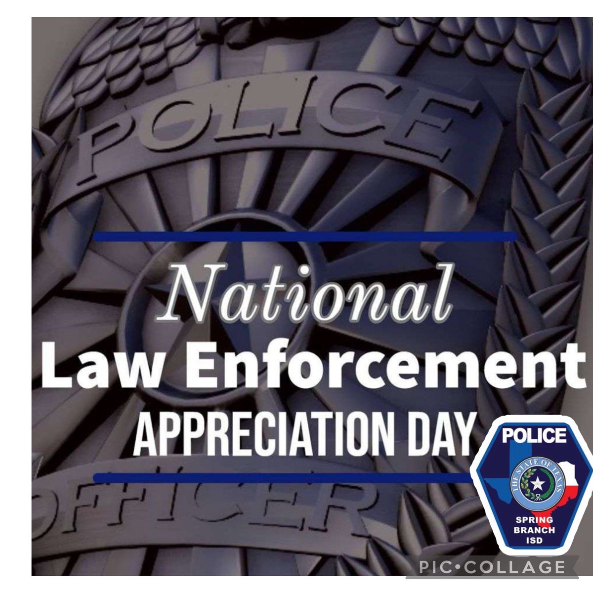 Today is National Law Enforcement Appreciation Day!  We Honor Those Who Protect and Serve 🚔 We would like to thank our officers for their dedication, courage, and commitment to keeping SBISD safe.
#NationalLawEnforcementDay