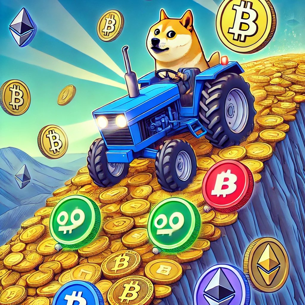 bluetractorcoin's tweet photo. “The whole market is crashing, but the blue tractor is pulling Dogecoin up. Some fall, others ride to the moon! 🚜🌕 #Dogecoin #CryptoNews #memecoin #memecoin https://t.co/MLayx373y8