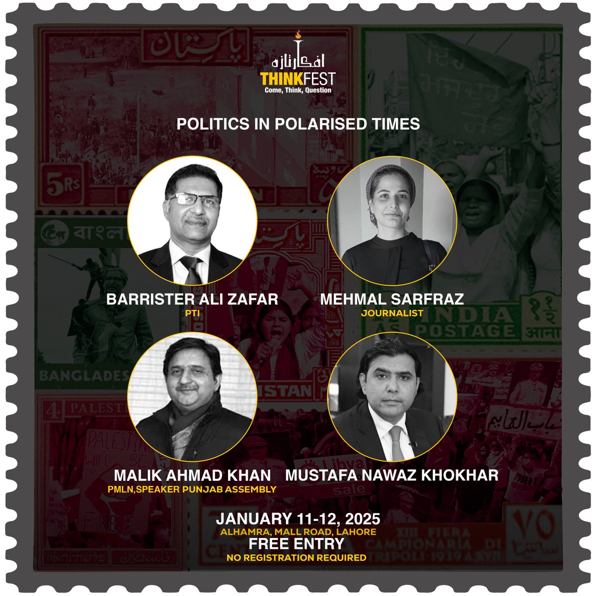 ThinkFest Pakistan (@thinkfestpk) on Twitter photo <a href="/Mehmal/">Mehmal Sarfraz</a>, <a href="/MalikMAhmadKhan/">Malik Ahmad Khan (Official)</a>, <a href="/mustafa_nawazk/">Mustafa Nawaz Khokhar</a> & <a href="/SyedAliZafar1/">Barrister Syed Ali Zafar</a> discussing the question of the hour!
#Pakistan #Politics #ThinkFest2025 #LahoreEvents <a href="/Mehmal/">Mehmal Sarfraz</a>, <a href="/MalikMAhmadKhan/">Malik Ahmad Khan (Official)</a>, <a href="/mustafa_nawazk/">Mustafa Nawaz Khokhar</a> & <a href="/SyedAliZafar1/">Barrister Syed Ali Zafar</a> discussing the question of the hour!
#Pakistan #Politics #ThinkFest2025 #LahoreEvents