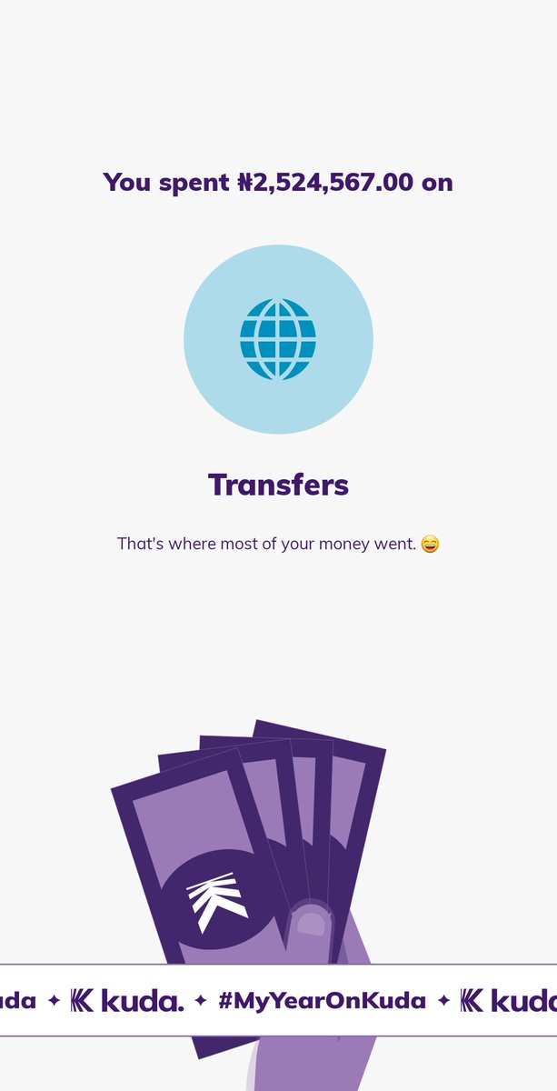 I just saw what I did with my money in 2024 on Kuda! 😅 Check your <a href="/joinkuda/">Kuda App</a> app now to see your money moves social.kuda.com/abUI/MyYearOnK…. #MyYearOnKuda