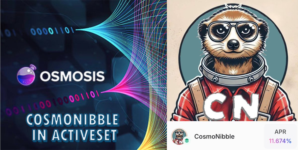 CosmoNibble is a community-driven validator that helps crypto enthusiasts explore the Cosmos ecosystem and make informed decisions based on objective information.
#osmo 
🧵 1/5