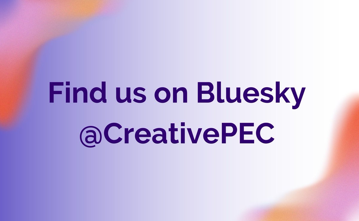 CreativePEC's tweet image. Quick reminder that we are now posting our content on Bluesky.

Make sure you give us a follow on there to keep up to date with our latest research and thinking.

bsky.app/profile/creati…