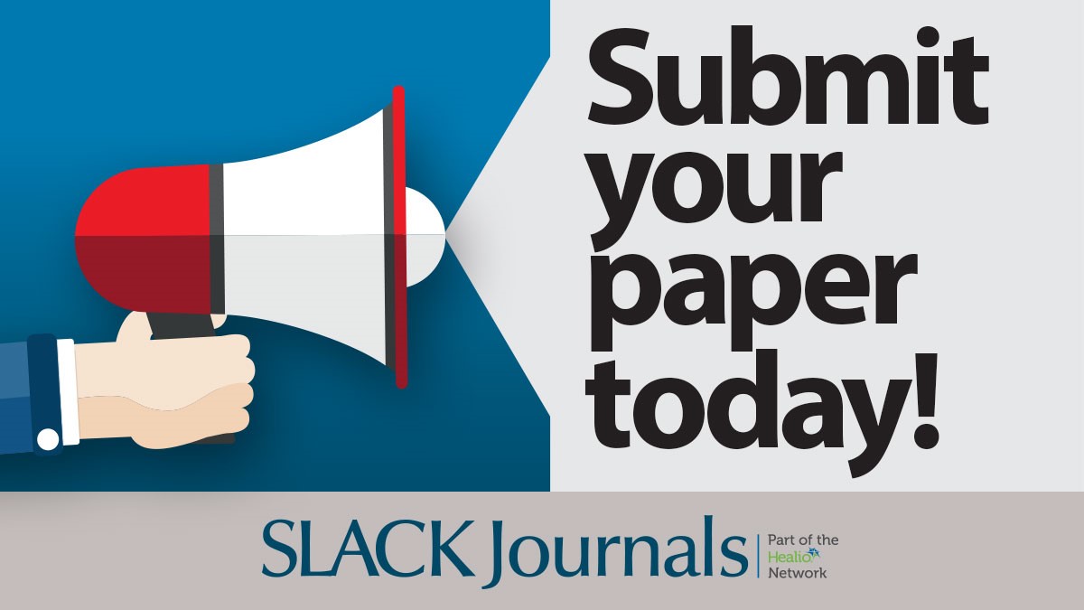 📣 SLACK Journals is accepting manuscript submissions for our nursing, ophthalmology, and other health care specialty journals! We offer an author-friendly approach every step of the way. Visit the SLACK Author Hub to learn more: tinyurl.com/f5paekux#callf…
