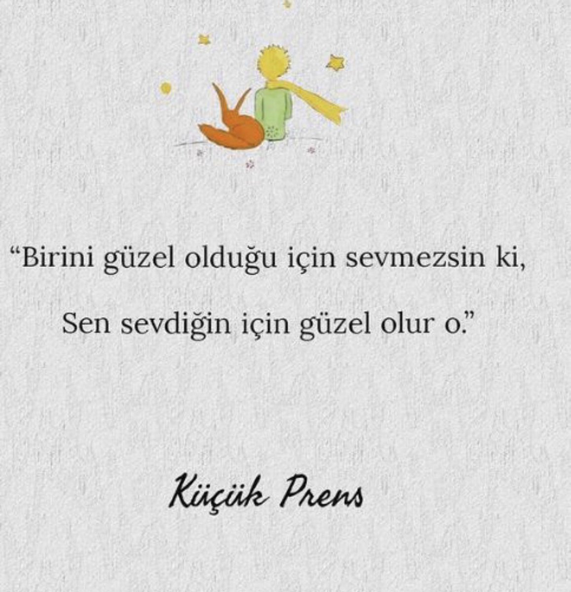 ZalimAntuan3's tweet photo. “Birini güzel olduğu için sevmezsin ki, sen sevdiğin için güzel olur o.” Dedi Küçük Prens

#LePetitPrince #TheLittlePrince #KüçükPrens https://t.co/EfHiUaDsSe