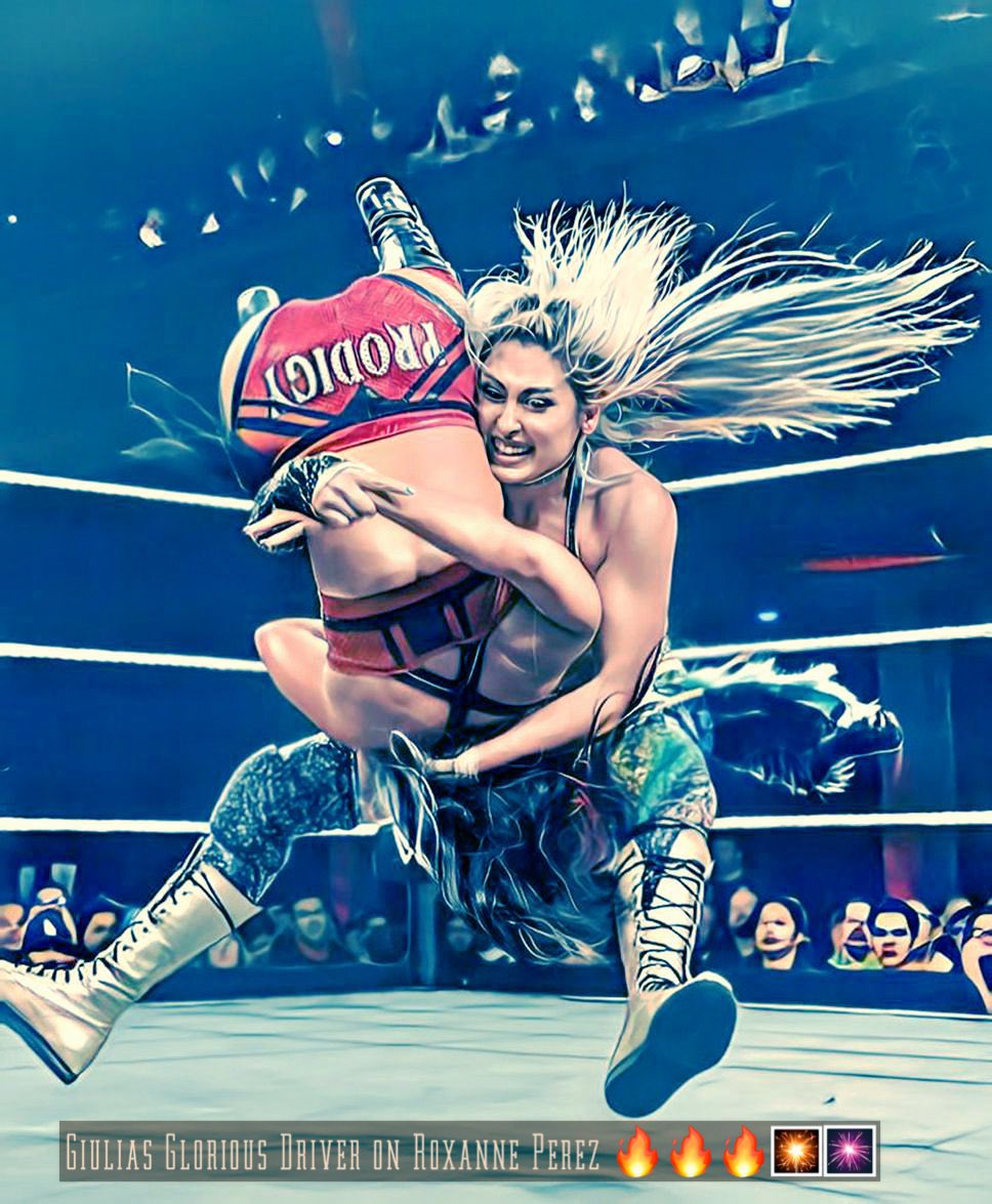 polypatsfan91's tweet photo. @giulia0221g Glorious Driver on Roxanne Perez. 🔥🚨🔥🔥🔥🔥👑🐐#NewYearsEvil #BeautifulMadness #AndNew #GiuliaEra has begun #WWENXT https://t.co/zsAtEXB0VX