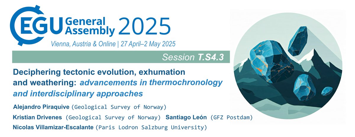 CALL FOR ABSTRACTS – EGU2025 Conference is open! 📷🌍Session: Deciphering tectonic evolution, exhumation and weathering: advancements in thermochronology and interdisciplinary approaches📷
meetingorganizer.copernicus.org/EGU25/session/…