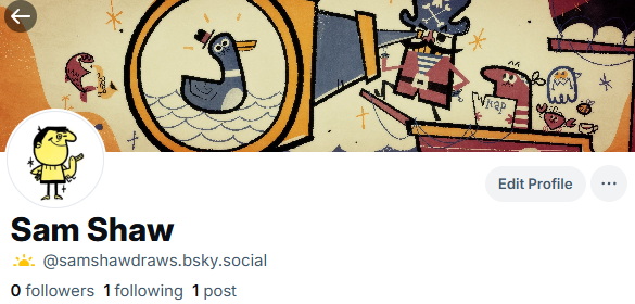 After cleaning house for a while-  im gonna try and actually peel off this site soon. @samshawdraws if you fancy it