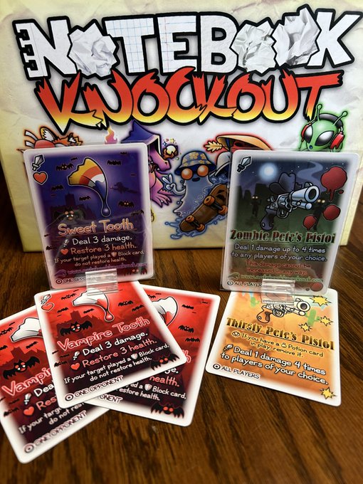 RX Gaming (@rxgamingcharity) on Twitter photo We are excited to have <a href="/PaperFrogStudio/">Paper Frog Studio</a> join us for our gaming fundraiser event at <a href="/VESportsInc/">Velocity Esports Inc</a> in #cincinnati on Jan 31st. They will be showcasing their new game Notebook Knockout!
Get tickets: rxgaming.org/events/rx-gami…
#Gaming #cardgame #boardgames #Accessibility We are excited to have <a href="/PaperFrogStudio/">Paper Frog Studio</a> join us for our gaming fundraiser event at <a href="/VESportsInc/">Velocity Esports Inc</a> in #cincinnati on Jan 31st. They will be showcasing their new game Notebook Knockout!
Get tickets: rxgaming.org/events/rx-gami…
#Gaming #cardgame #boardgames #Accessibility