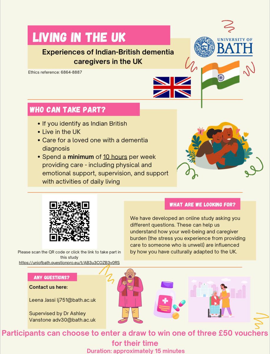 If you identify as Indian British and currently provide unpaid support for someone with dementia please consider taking part in this study.

uniofbath.questionpro.eu/t/AB3u3COZB3v0…