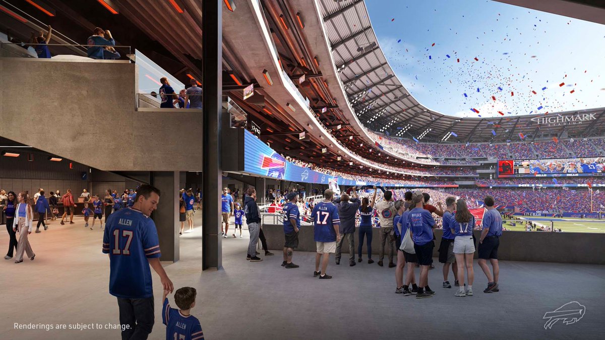 FOS's tweet image. The Buffalo Bills have released a new look at their planned $2.1 billion Highmark Stadium.

It's set to open in summer 2026.