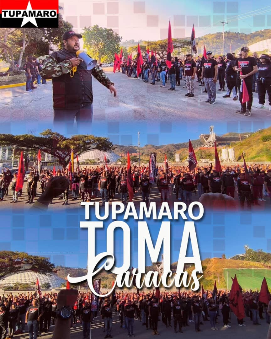 🔴⚫ Tupamaro, siempre estará firme en su compromiso con la Revolución Bolivariana, levanta el puño en alto como símbolo de unidad y resistencia.
Juramos lealtad a nuestro líder, <a href="/NicolasMaduro/">Nicolás Maduro</a>, quien ha sido un faro de esperanza en tiempos de adversidad.

#TupamaroTomaCaracas