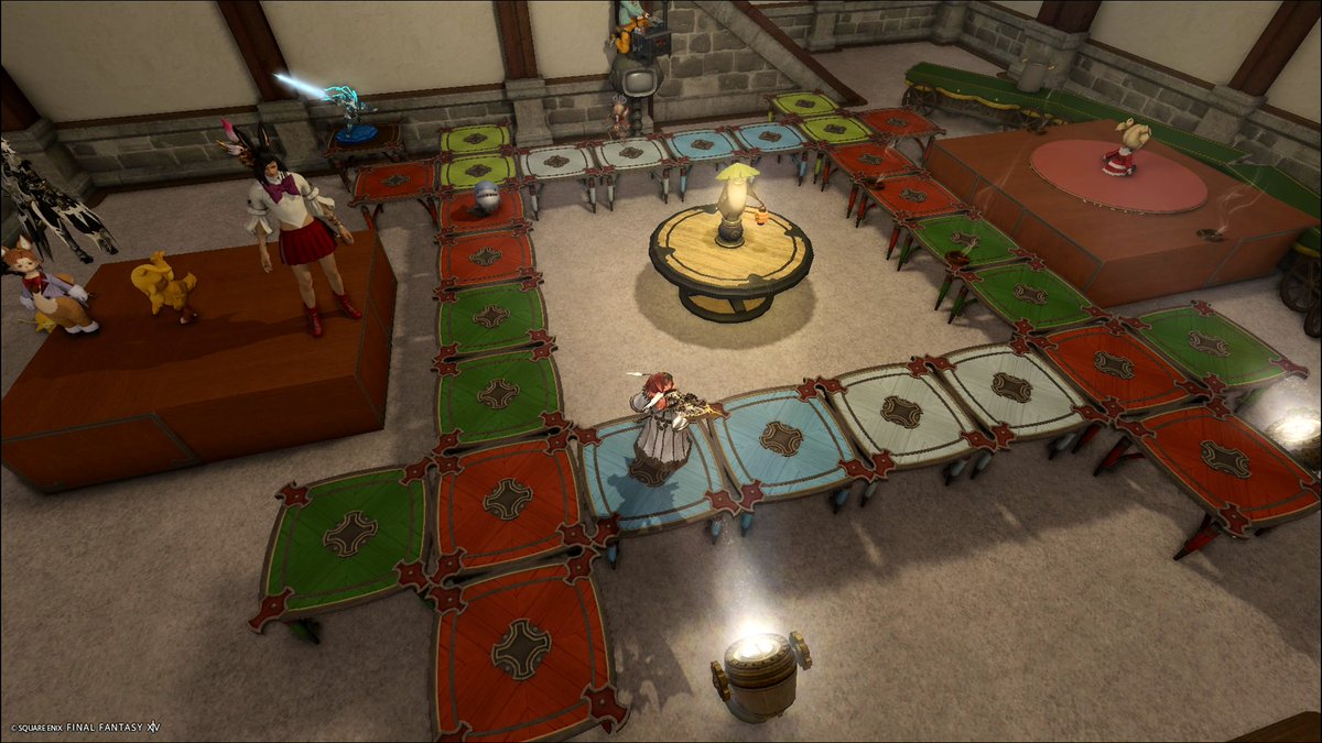 pakipokira's tweet image. 滅アラの井練習場。
ロールごとの立ち位置、茨捨て位置まで示されてて解像度高かった…！
天才の所業かな？？