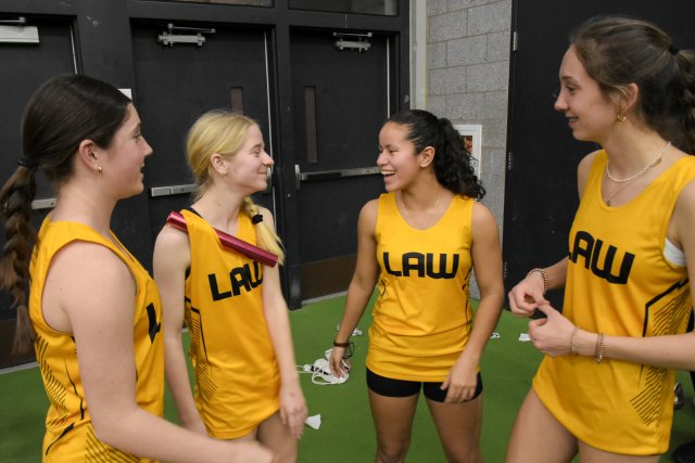 New School record!!! The girls 1600m SMR broke the school record... Molly Croce, Alani Velez, Talia Hagan, and Avery Moulton!!! Congrats!!! <a href="/JLHSAthletics/">Jonathan Law Athletics</a> <a href="/jlawadvocate/">The Advocate</a>