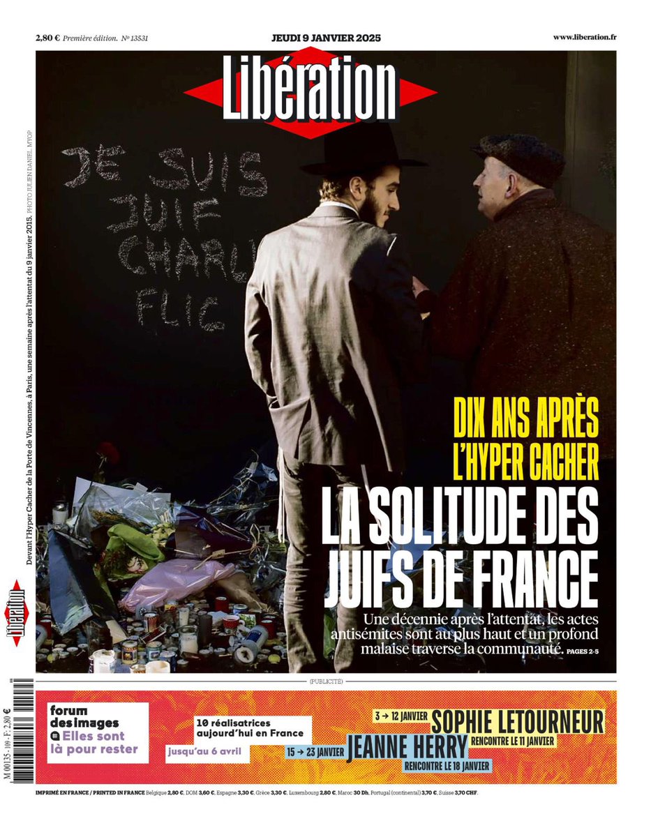 Il y a 10 ans, Yoav, Yohan, Philippe et Francois-Michel, ont été assassinés par un terroriste dans un magasin Hyper Cacher, parce qu’ils étaient juifs. Nous pensons à eux, à leurs proches et nous appelons à briser la solitude des juifs de France face à l’antisémitisme.