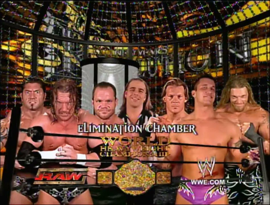 wrestle_hist's tweet photo. 1/9/2005
Triple H won the vacant World Heavyweight Championship in an Elimination Chamber Match at New Year's Revolution from the Coliseo de Puerto Rico in San Juan, Puerto Rico.
Shawn Michaels served as the special referee.
#WWE #NewYearsRevolution #TripleH #RandyOrton https://t.co/s04eIk18gS
