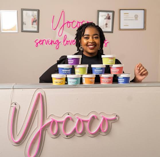 KasiEconomy's tweet photo. Sinenhlanhla Ndlela is the founder of Yococo ice-cream which was established in 2016, the ice cream is dairy-free. https://t.co/Og9aY94vQB