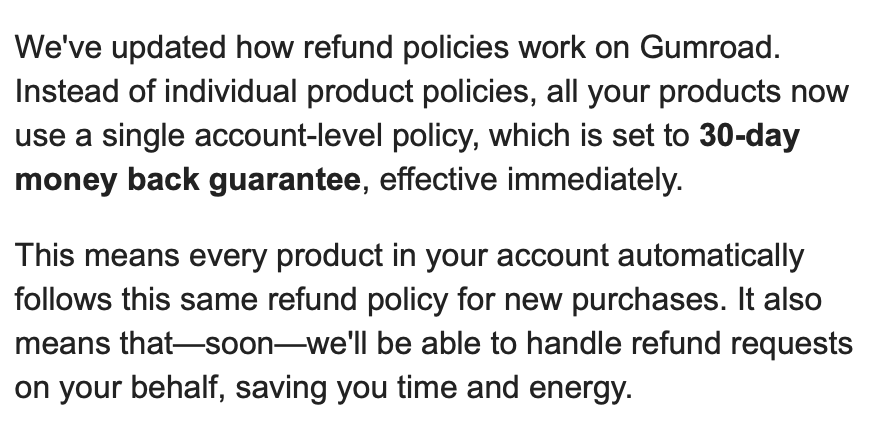 flexibackup's tweet photo. Good news for existing/future @FlexiBackup customers! 🙌🏻🙌🏻🙌🏻

Gumroad is now enforcing a 30-day money-back guarantee policy. This means anyone who purchases FlexiBackup will enjoy a 30-day money back guarantee, an upgrade from the previous 7 days. https://t.co/5A35Qqxr0J