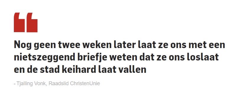 Tjalling in het AD over het plotseling opstappen van de wethouder Armoede &amp; Schulden

ad.nl/rotterdam/denk…
