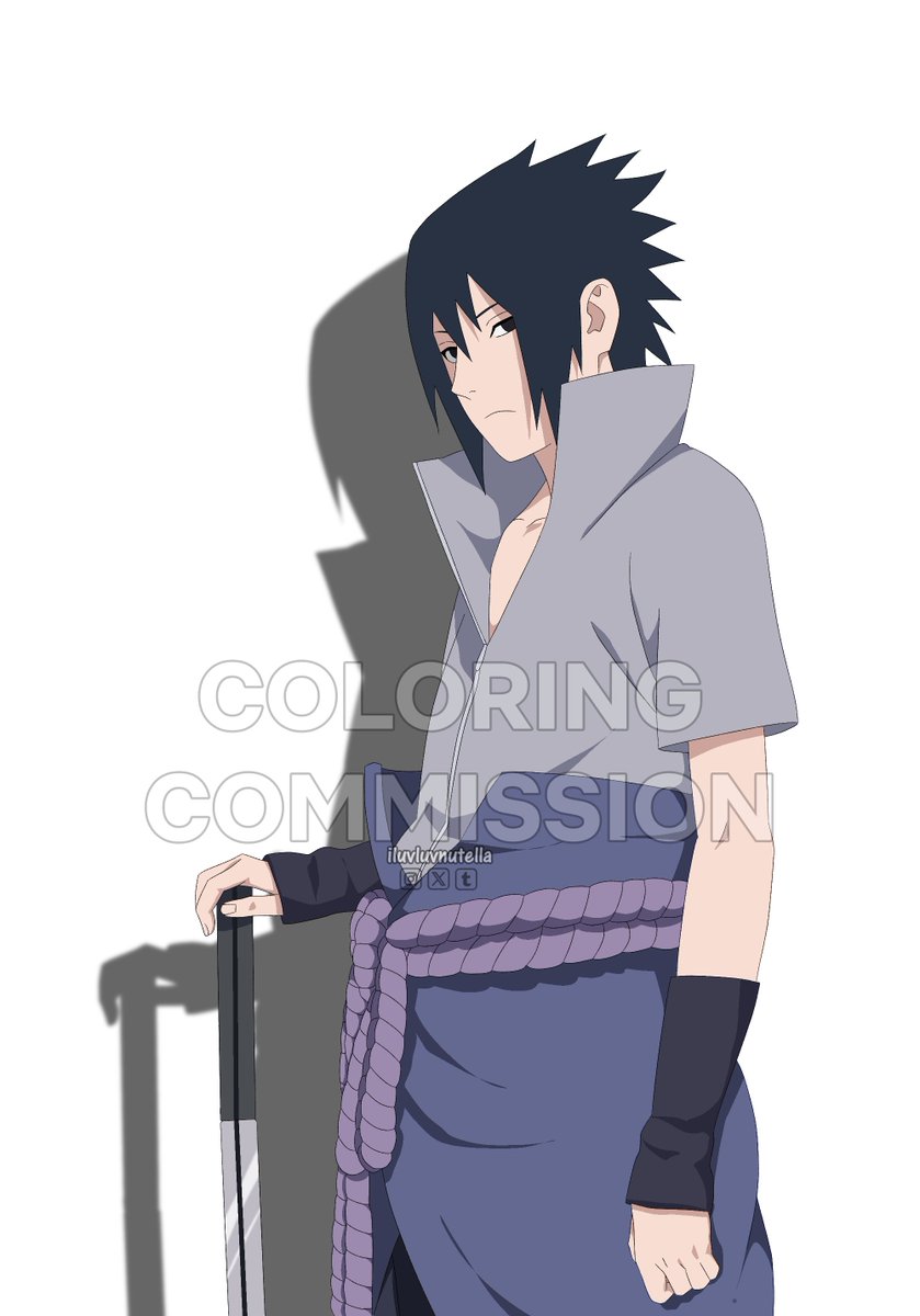 NARUTO「Sasuke#mycoloring#Naruto 」|d o n n a 🎨🖌coloring comms openのイラスト