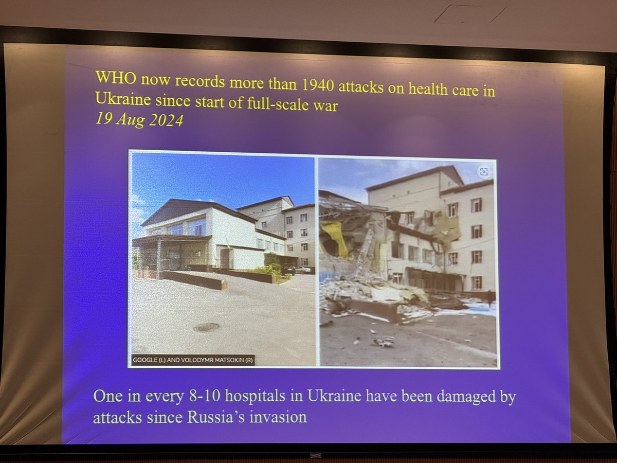 Today’s <a href="/hopkinssurgery/">Hopkins Surgery</a> Grand Rounds talk titled "Trauma System Development in a Combat Zone" by Warren Dorlac. So many lessons to learn about military trauma care in Ukraine.
