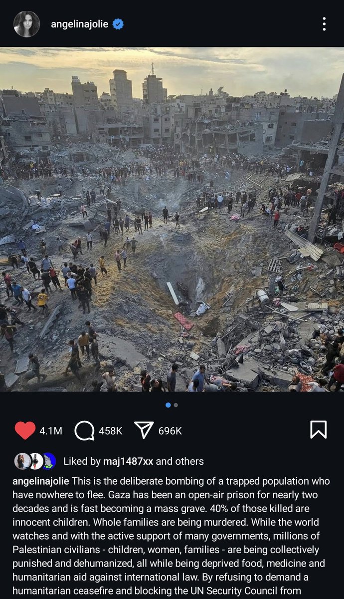 We all know Angelina Jolie won't win the Oscar. And she wasn't nominated for SAG either. And it's obviously because she spoke out against Israel Killing Palestinians in Gaza. And those motherfuckers control Hollywood. Thank God she already has the Globe, Oscar AND SAG. Suck that.