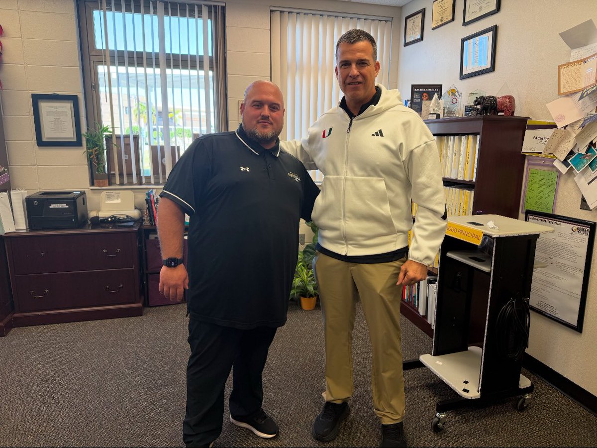BookerFB941 (@tornadofb941) on Twitter photo Things have certainly changed on Orange Ave!! We appreciate Coach Cristobal for taking the time to learn about our program and Student Athletes!! #PTR #SotaDame #OrangeAve #NextLevel #Growth Things have certainly changed on Orange Ave!! We appreciate Coach Cristobal for taking the time to learn about our program and Student Athletes!! #PTR #SotaDame #OrangeAve #NextLevel #Growth