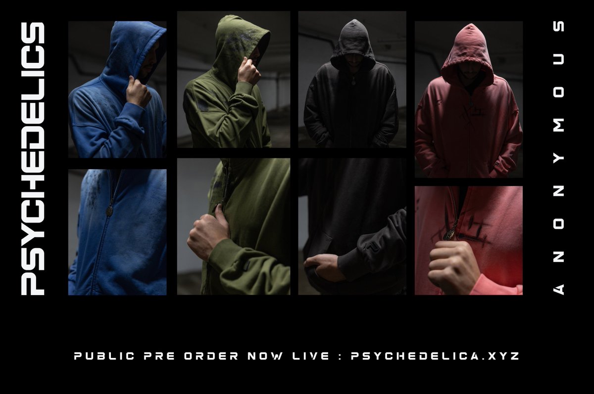 Genesis Trait Hoodies:

Public pre-order now available.

100% French Terry Cotton - 640 GSM

Psilocybin Blue Ink. Dark Green Forest. Lunar Gray Forest. Nebula.

Shaman+: Discount in Elysium (Discord).

PA: Discount in Mycelium (Discord).

50 of each ever made.

Store URL below 👇