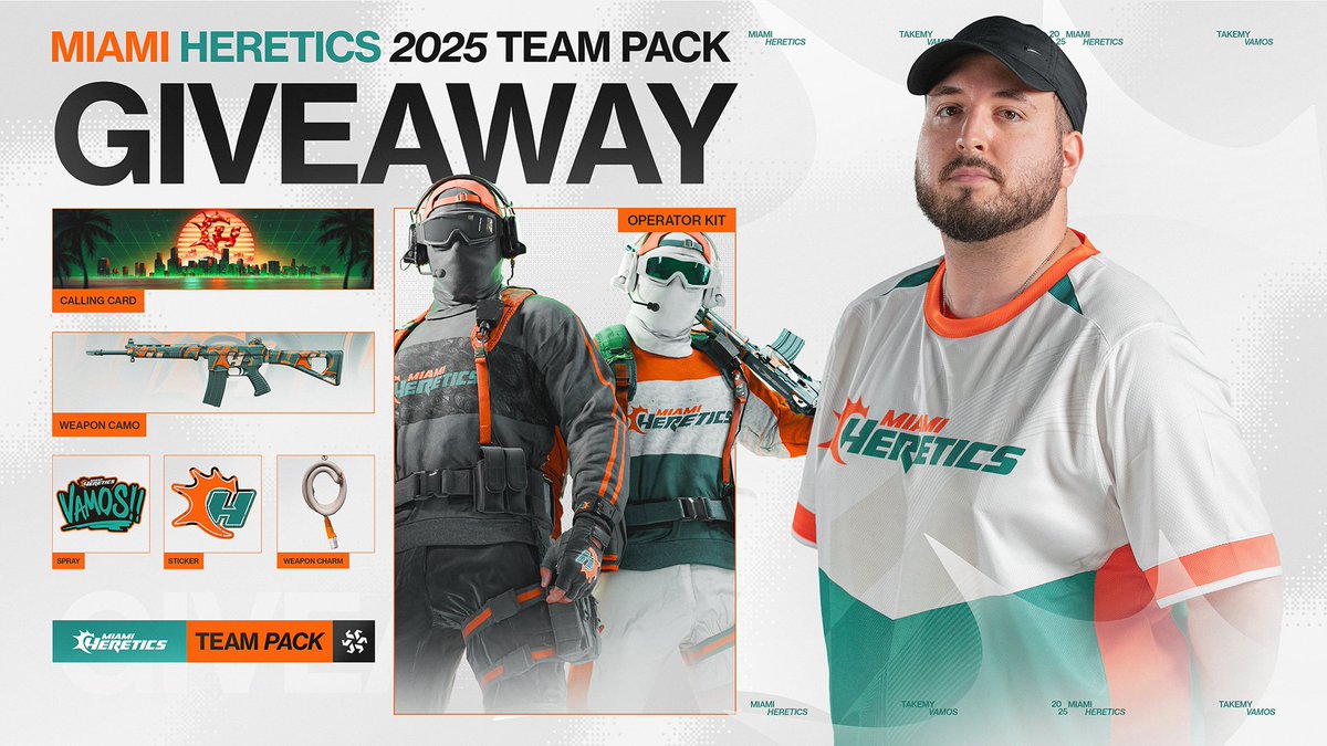 Jorge Bancells (@methodzsick) on Twitter photo Sorteo Packs de Miami Heretics!
➡️ Sigue a <a href="/MiamiHeretics/">Miami Heretics</a> & <a href="/MethodZSicK/">Jorge Bancells</a>
➡️ RT + Like al tweet
➡️ di que plataforma juegas y menciona a un amigo en el tweet.
GL GL 😀 Sorteo Packs de Miami Heretics!
➡️ Sigue a <a href="/MiamiHeretics/">Miami Heretics</a> & <a href="/MethodZSicK/">Jorge Bancells</a>
➡️ RT + Like al tweet
➡️ di que plataforma juegas y menciona a un amigo en el tweet.
GL GL 😀