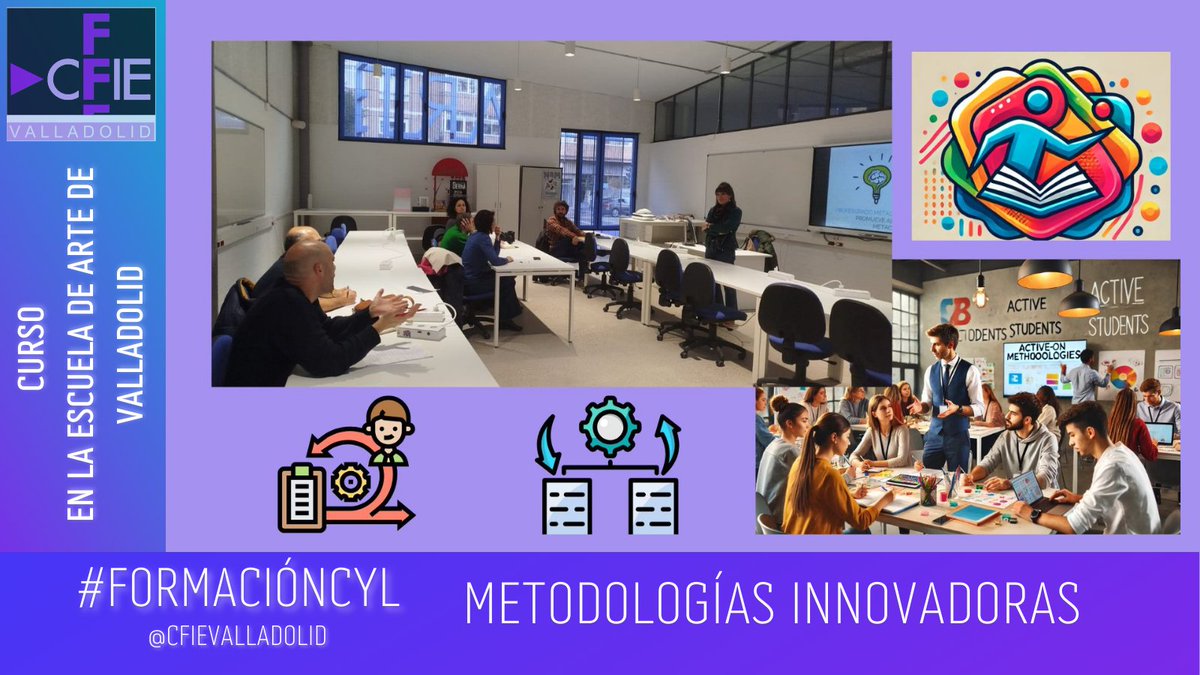Última sesión del curso "Metodologías activas" en la <a href="/EArteValladolid/">Escuela de Arte de Valladolid</a> , aprendiendo: 
➡️Habilidades metacognitivas y socioemocionales
➡️Rutinas de pensamiento 
#FormacionCyL <a href="/educacyl/">Educación JCyL</a>  #CFIEvaComparte
