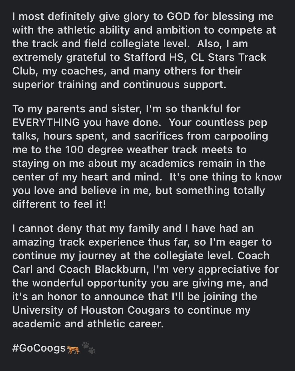 110% COMMITTED 
<a href="/UHCougarTF/">#HTownSpeedCity</a> 🔒
#GoCoogs🐅🐾