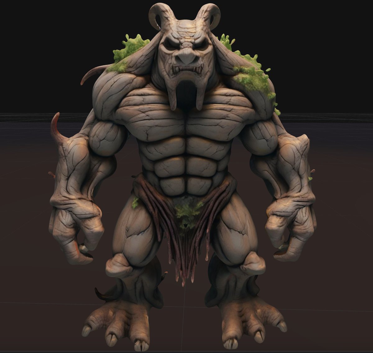 Spawntools's tweet image. Meet the Blight Titan. A towering, humanoid colossus made of decayed wood, corrupted vines, and stone. It destroys everything in its path, draining the life force of the land to fuel its massive size and power.

How would you fight this boss? ☠️☠️☠️

#AI3D #AIGameDevelopment